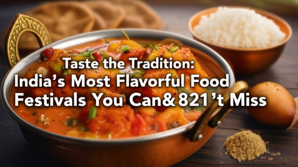Taste the Tradition: India’s Most Flavorful Food Festivals You Can’t Miss