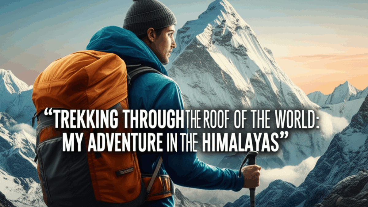 “Trekking Through the Roof of the World: My Adventure in the Himalayas”